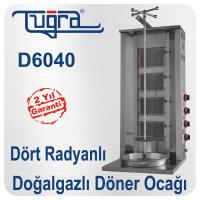 Doğalgazlı 4 Radyanlı Döner Ocağı