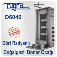 Doğalgazlı 4 Radyanlı Döner Ocağı